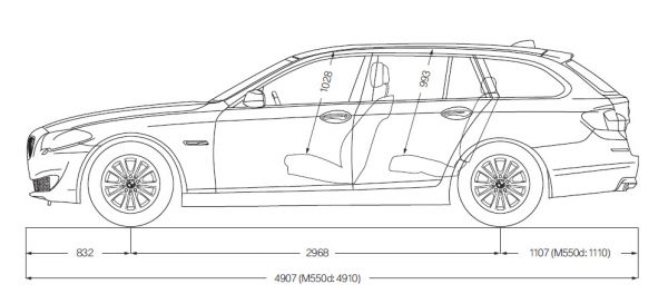 Bmw 5er touring 2010 abmessungen #5