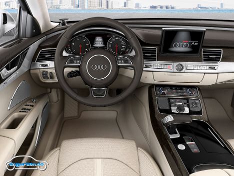 Audi A8 Facelift 2014 - Die Motoren unter der Haube sollen um einiges sparsamer geworden sein.