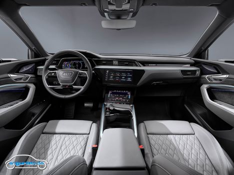 Der neue Audi e-tron Sportback - Das Cockpit unterscheidet sich nicht vom normalen e-tron.