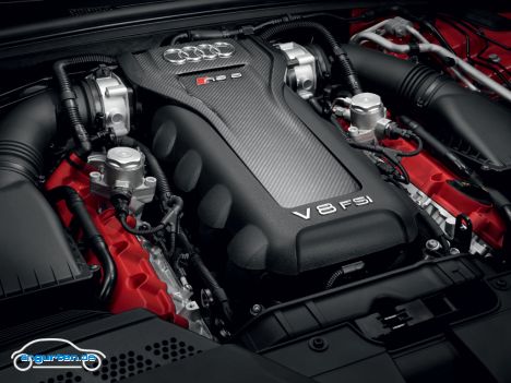 Audi RS5 - Die Drehzahl des Motors lässt sich bis 8.500 Umdrehungen ziehen.