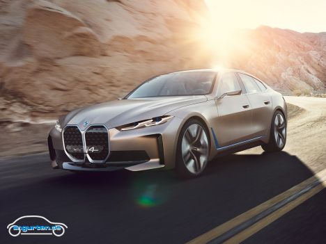 BMW Concept i4 - Genf 2020 - Bis zu 530 PS soll der i4 übrigens einmal haben.