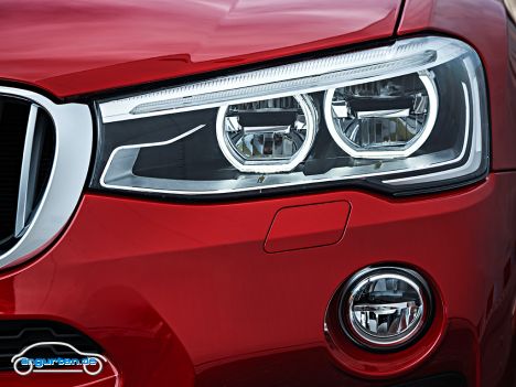 BMW X4 - Scheinwerfer im Detail - hier die LED-Ausführung