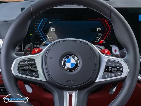 BMW X6 M (F96) Facelift 2023 - Damit ist der Innenraum aus unserer Sicht wieder auf der Höhe der Zeit.