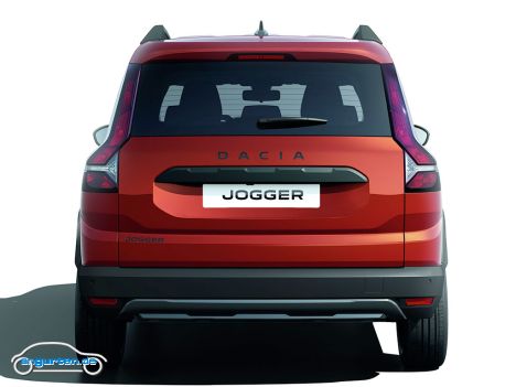 Der neue Dacia Jogger - Heckansicht in Rot