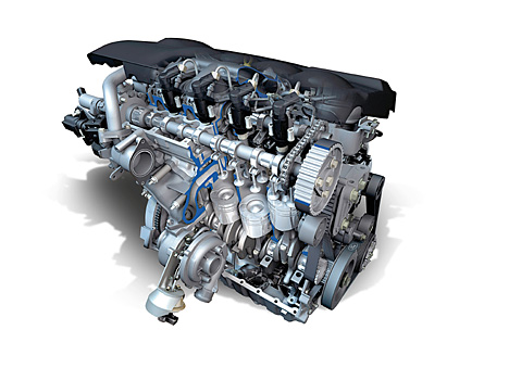 Ford Focus - Schnittzeichnung Motor