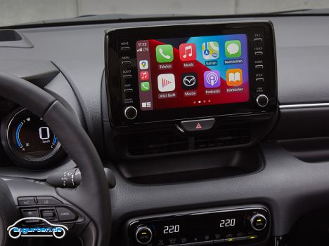 Der neue Mazda2 Hybrid - Mitteldisplay mit Mobilfunktionen