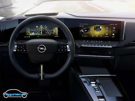 Opel Astra L 2022 - Komplett digital kann das Cockpit aussehen.