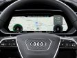 Der neue Audi e-tron Sportback - Instrumentenbildschirm mit Navieinblendung