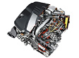 Mercedes GL-Klasse, Schnittzeichnung V6 Motor