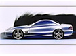Mercedes SL - Designskizze
