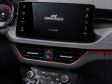 Skoda Kamiq Facelift 2023 - Das große Mitteldisplay misst übrigens 9,2 Zoll statt 8,25 Zoll und kommt mit dem Navigationssystem ins Auto.