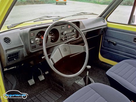 VW Golf I - Innenraum