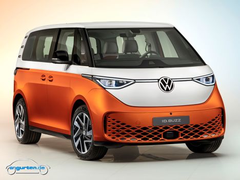 Der neue VW ID.Buzz - Farbkombi Orange / Weiß