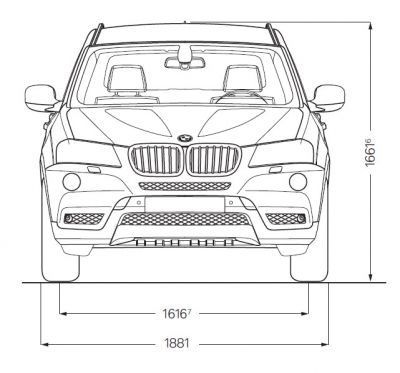 BMW X3 (F25) - Abmessungen & Technische Daten - Länge, Breite