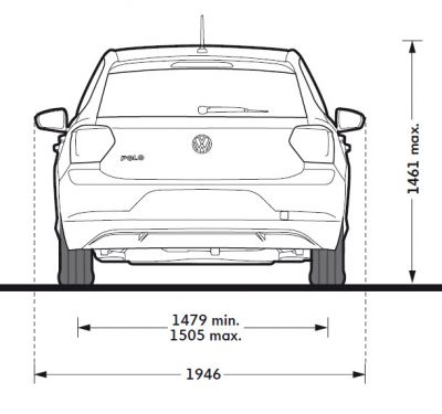 Volkswagen Polo Abmessungen, Kofferraumvolumen und ähnlichen