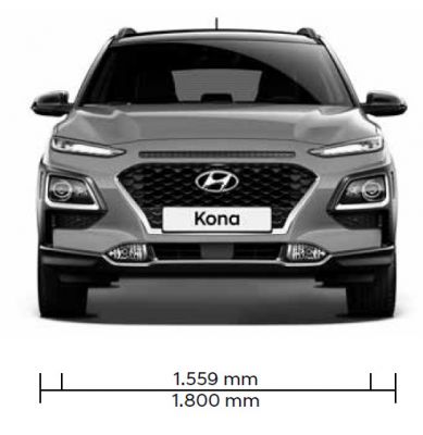 Hyundai Kona Abmessungen und Kofferraumvolumen
