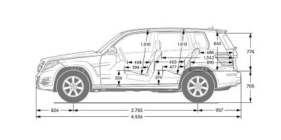 Mercedes Benz Glk Klasse X 204 Abmessungen Technische