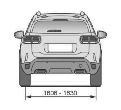 Citroën C5 Aircross 2017-2022 Abmessungen Frontansicht