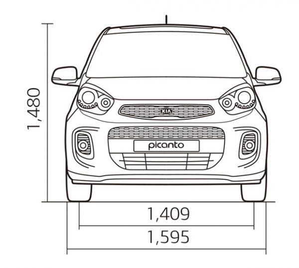 Kia picanto размеры. Kia Picanto чертеж. Киа Пиканто 1 чертежи. Киа Picanto 2010.