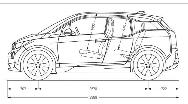 BMW i3 - Abmessungen & Technische Daten - Länge, Breite, Höhe