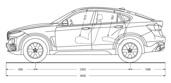 BMW X6 F16 Abmessungen amp Technische Daten L 228 nge Breite H 246 he Gep 228 ckraumvolumen