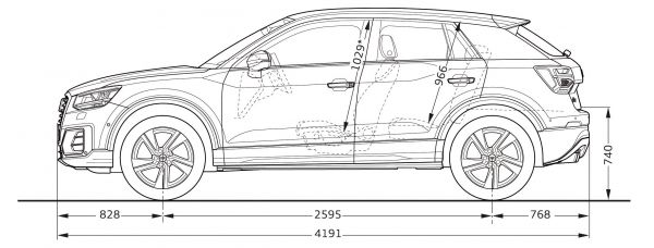 Audi Q2: Innenraum, Abmessungen, technische Daten und Preis - Site