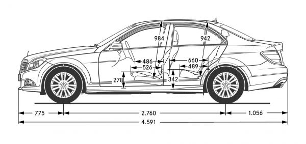 Mercedes c klasse limousine abmessungen #7