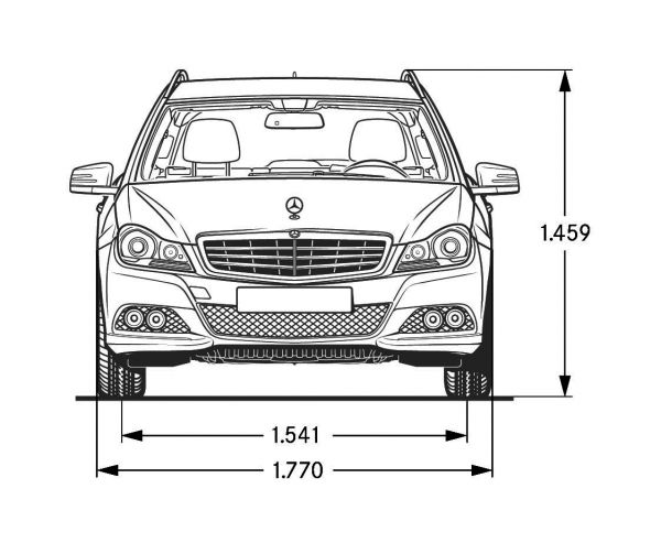 Mercedes c klasse sportcoupe abmessungen #2