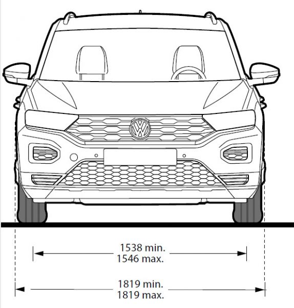 Kofferraumwanne VW T-Roc A1 ab 2017 (erhöhte Ladefläche)