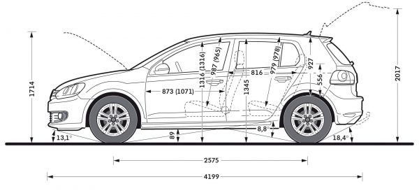 Volkswagen Golf Abmessungen – Automobil Bildidee