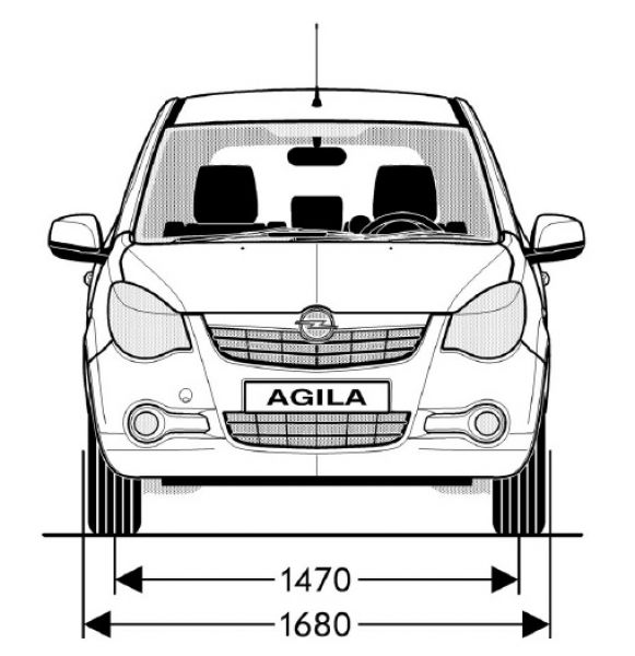 Technische Daten Opel Agila  Leistung, Maße, Motoren, PS, 0-100