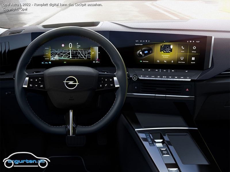 Foto (Bild): Opel Astra L 2022 - Komplett digital kann das Cockpit  aussehen. ()