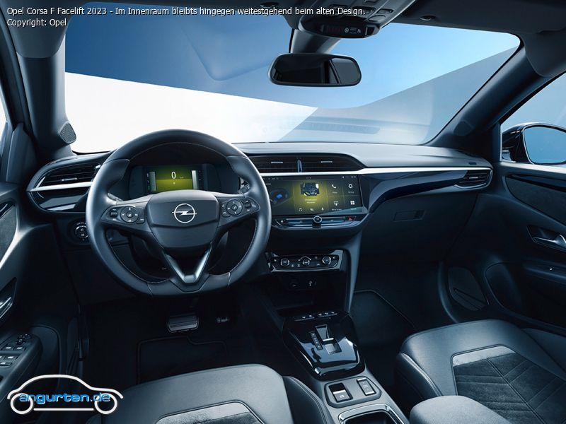 Foto (Bild): Opel Corsa F Facelift 2023 - Im Innenraum bleibts hingegen  weitestgehend beim alten Design. ()
