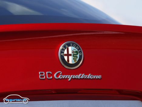 Alfa Romeo 8C Competizione - Schriftzug am Heck