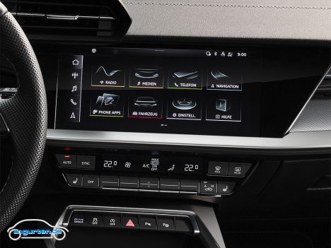 Audi A3 Limousine 2021 - Infodisplay