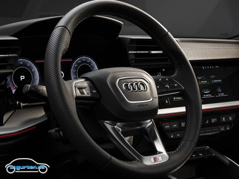 Audi A3 Limousine 2021 - Lenkrad und Kombiinstrument