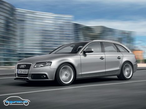 Audi A4 Avant - Seitenansicht, Silber