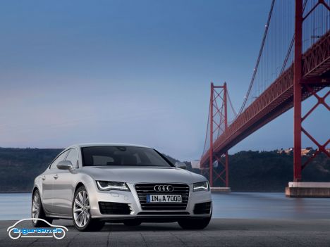 Audi A7 Sportback - Frontansicht vor Golden Gate Bridge