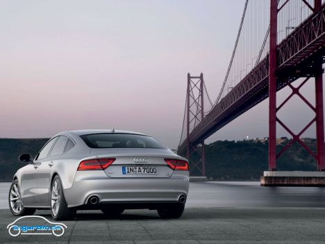 Audi A7 Sportback - Heckansicht vor Golden Gate Bridge