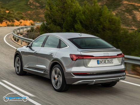 Der neue Audi e-tron Sportback - Heckansicht