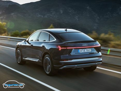 Der neue Audi e-tron Sportback - Heckansicht