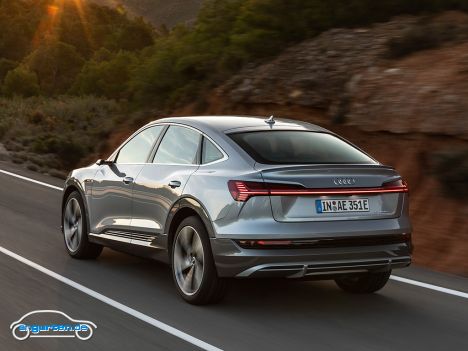 Der neue Audi e-tron Sportback - Heckansicht