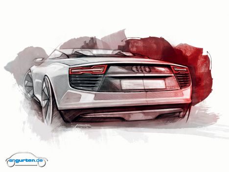 Audi e-tron Spyder - Designskizze