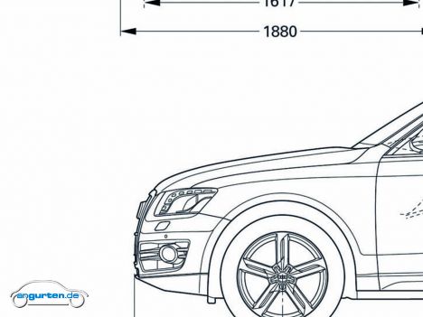 Audi Q5 - Maße und Gewichte