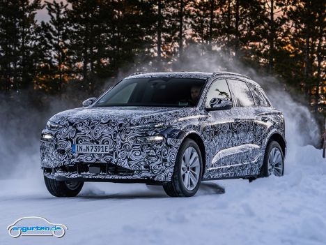 Audi Q6 e-tron: Prototyp - Hier noch getarnte Tests im Winter