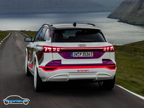 Audi Q6 e-tron: Prototyp - Heckansicht