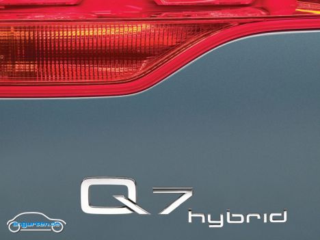 Audi Q7 Hybrid, Typenschild