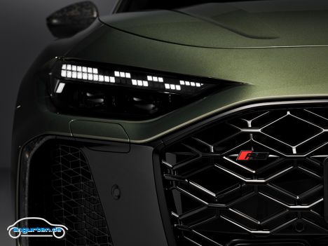 Audi RS 5 Limousine (2026) - Lichttechnik Detail Tagfahrlicht und Scheinwerfer