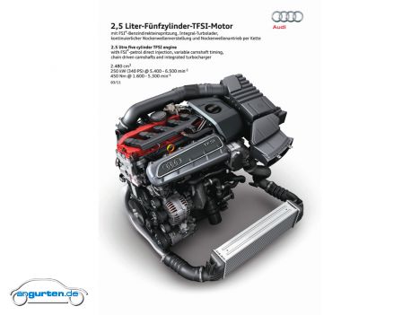 Audi RS3 Sportback - ... Und bringt ein Drehmoment von 450 Nm mit.