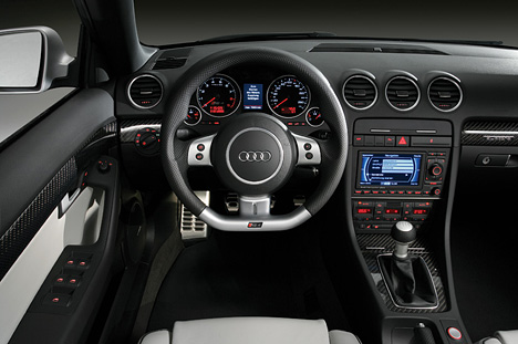 Cockpit des Audi RS4 Cabriolet.